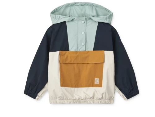 Liewood classic navy multi mix vindjakke Mone